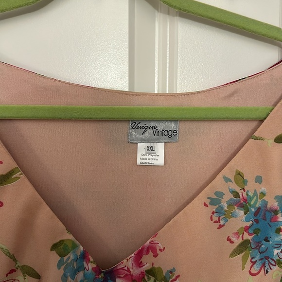 Unique Vintage 1930s inspired floral gown - Picture 4 of 8